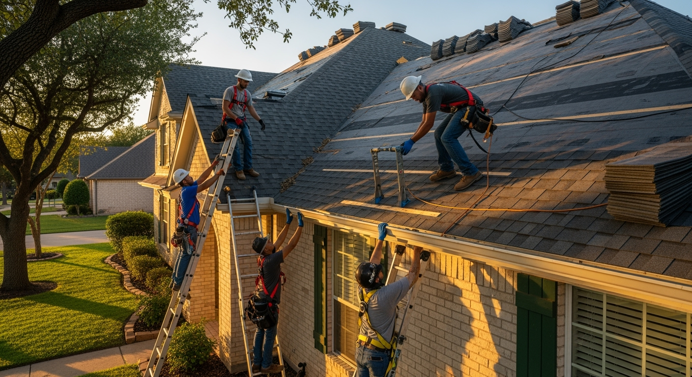 Professional gutter installation and repair services in Dallas, Texas by Under One Roof